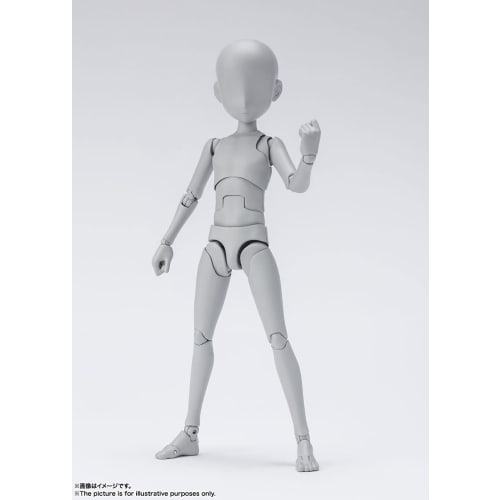 TAMASHII NATIONS S.H.Figuarts Body-kun - Ken Sugimori - Edition DX SET (Gray Color Ver.) Approximately 130mm PVC & ABS Movable Figure BAS62102