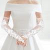 2 Stück Blumen-Spitzen-Fingerlose Handschuhe Tanzpartys Überschuhe Ärmel für Hochzeiten und Veranstaltungen