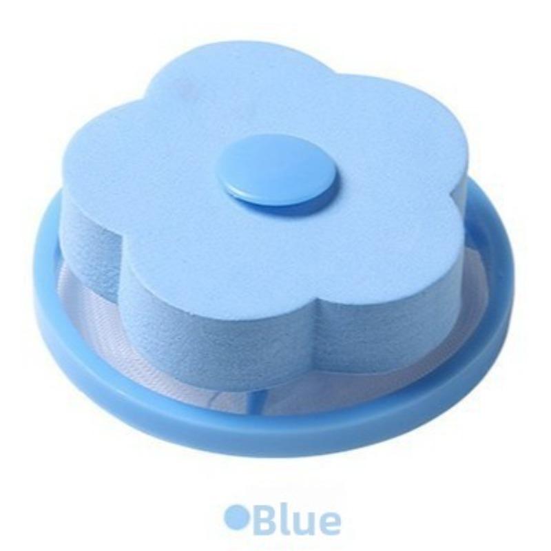 Creative Plum Blossom-shaped Washing Machine Hair Remover Cleaning Net Bag Washing Machine Floating Filter Hair Removal Net Bag