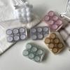 3 Stück/Box Kontaktlinsenbehälter Augen-Kontaktlinsenbox Damen Reise-Kontaktlinsenbehälter Einweichbehälter Linsenbox für Beauty-Pupille