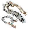 Handmade Woven Chinese-Style Double Layer Bracelet with Retro Phone Lanyard & High-End Plated Gasket