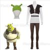 Costum Cosplay Monstru Shrek Cosplay Shrek Halloween Costume Cosplay Shrek Pălărie Verde Bluză Shrek Vestă de Piele Pantaloni pentru Bărbați