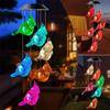 Creative RGB Dog Pendant Windbell Light Useful Beautiful Colorful Dog Shape Waterproof Wind Chime Solar Lamp Color