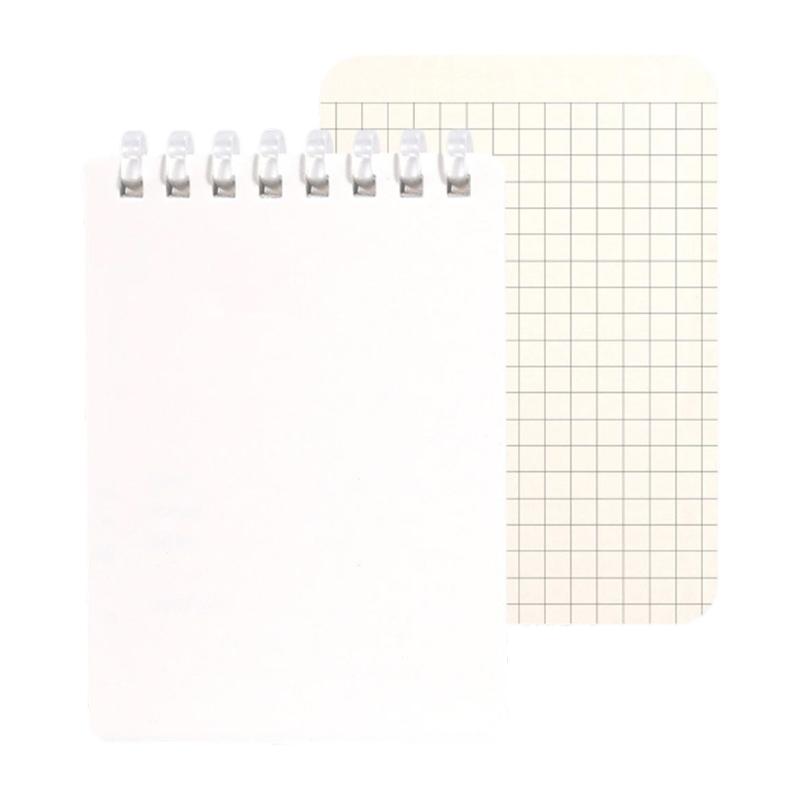 Pocket Size Notebook 128 Pages Soft Coil Binding Notebook Lined/Dotted/Gridded/Unruled for Daily Writing Note Taking