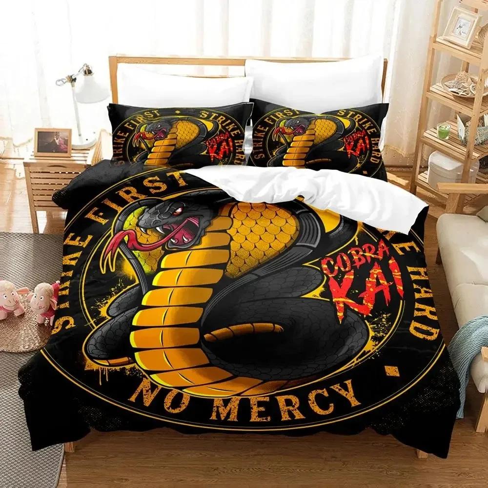 Karate Kid Bedding Set Boys Girls Twin Queen Size Duvet Cover Pillowcase Bed Kids Adult Fashion Home Textileextile