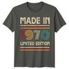 Made In 1970 Unisexs T Shirt 56th Birthday Gift Vintage Fiftysix Year Old B
