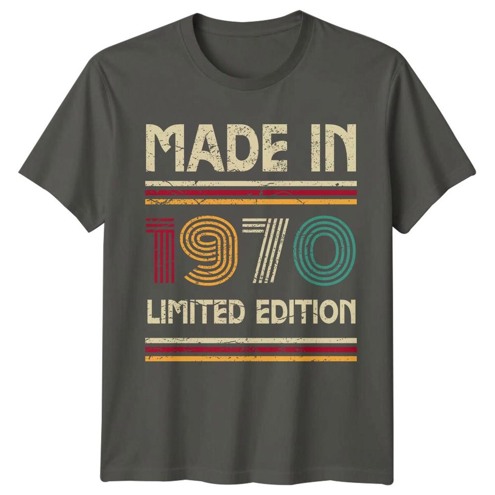 Made In 1970 Unisexs T Shirt 56th Birthday Gift Vintage Fiftysix Year Old B