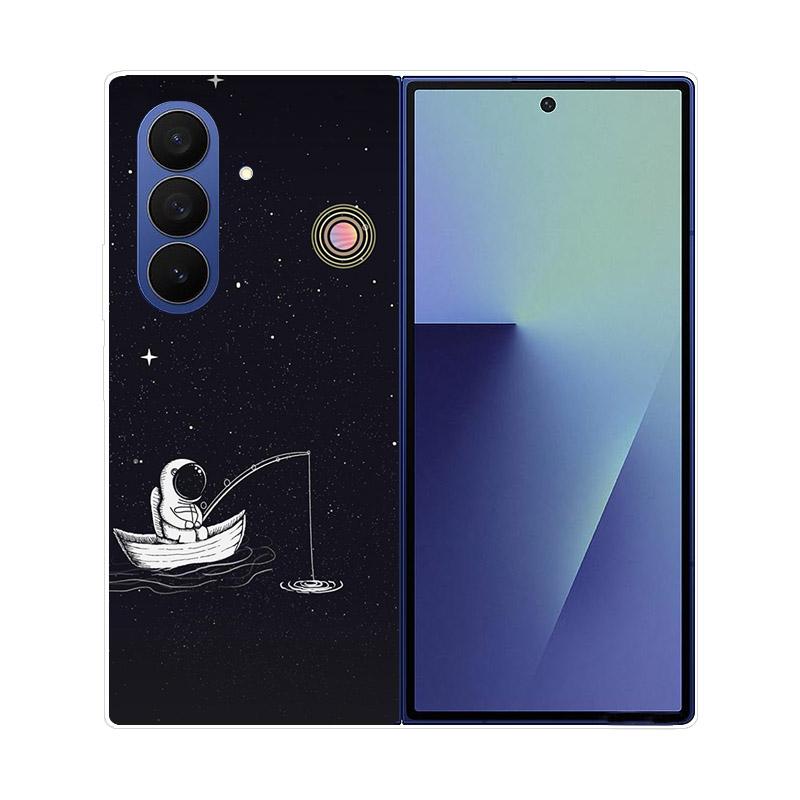 Transparent Folding Phone Case For Samsung Galaxy Z Fold 6 7 Clear Shockproof Hard PC Cover For Samsung Z Fold7 Fold6 Shell Capa