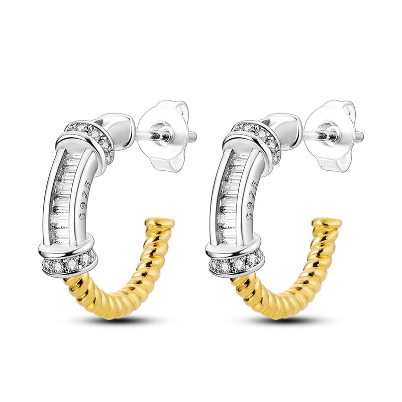 925 Sterling Silver Earring Honey bee with diamond Shells Earrings Jewelry Gift Wedding Earrings For Women Jewellery gift