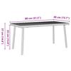 Garden Coffee Table Rectangular Beige 80 x 40 x 37 cm Poly Rattan