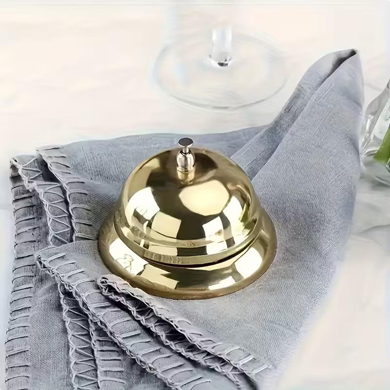 Vintage Metal Service Bell Counter Desk Bell For Restaurant, El, Game Show, Coffee Shop Multifunctional Portable Hand Bell