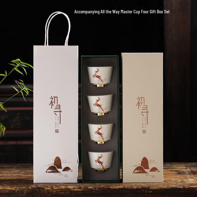 Handmade Lacquer Enamel Ceramic Teacup Set