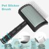 Pet Grooming Comb Long Needle Shedding Hair Removel Brush Dog Massage Comb Tool Suitable For Long Hair Large Dog Pet Supplies Accessories Decor