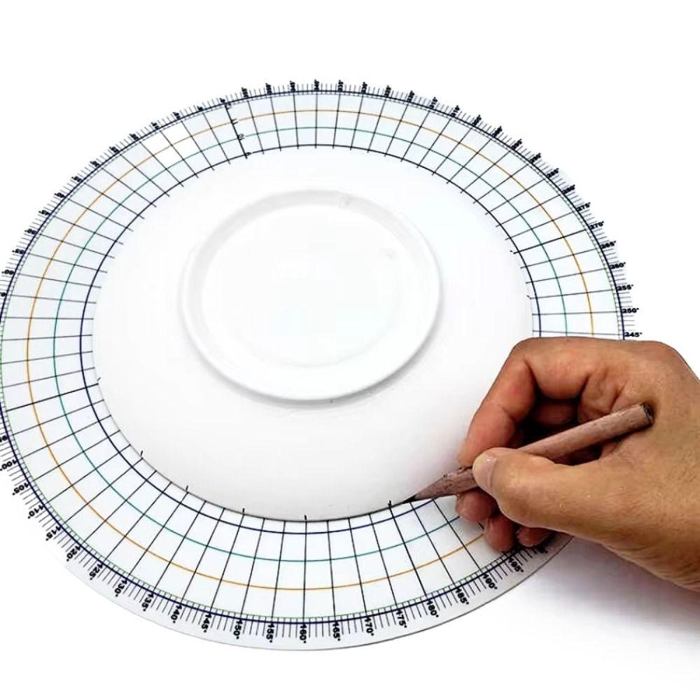 Circular Pottery Round Divider Clay Sculpture Ceramic Painted Tool  Arts and Crafts