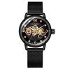 ORKINA Women's Automatic Mechanical Watch Fashion Diamond Love Hollow Design Mesh Stainless Steel Strap Wristwatch MG090