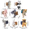 Resin Animal Statue Aquarium Accessories Fish Tanks Decorations Home Decors Hanging Cats Figurines with Storage Basket