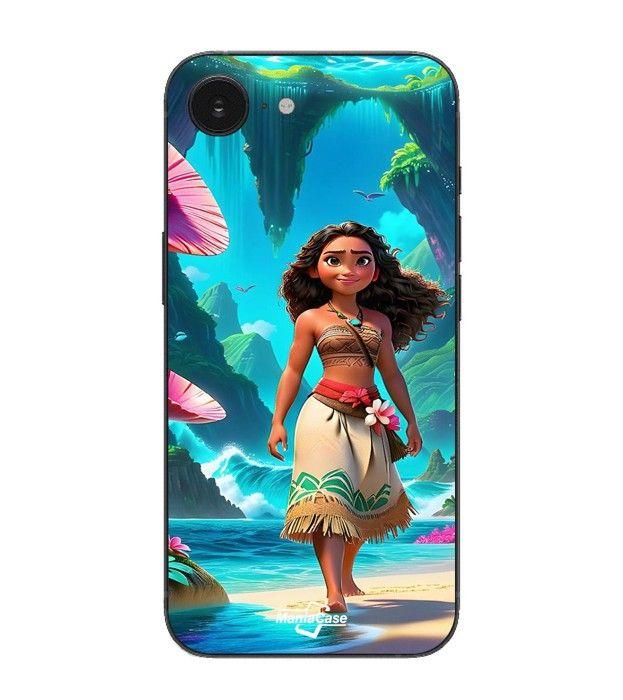Maniacase Hülle Für Iphone 16E VAIANA KUNST ANIME schwarz