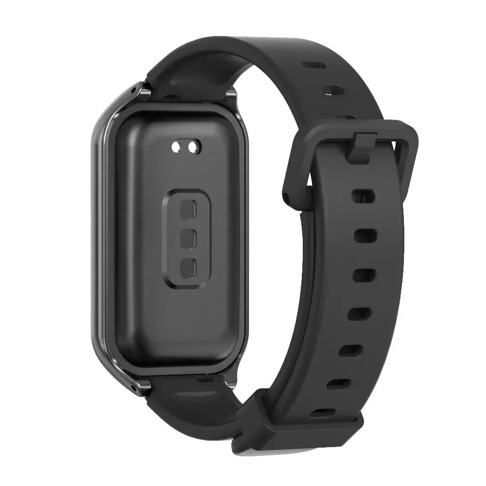 Strap for Redmi Smart Band 8 Active Bracelet Silicone Replacement Accessories Waterproof Watch Band for Redmi Band 2 Correa