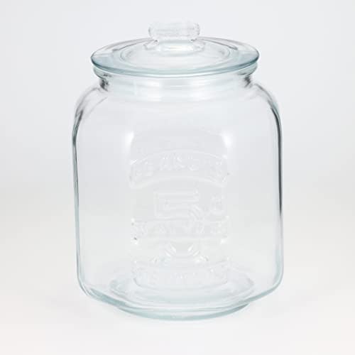 Living Glass Jar, Canister, Glass Cookie Jar, Antique, Large, 7.0L, Diameter 21cm x Height 30cm, Product Number: 703947