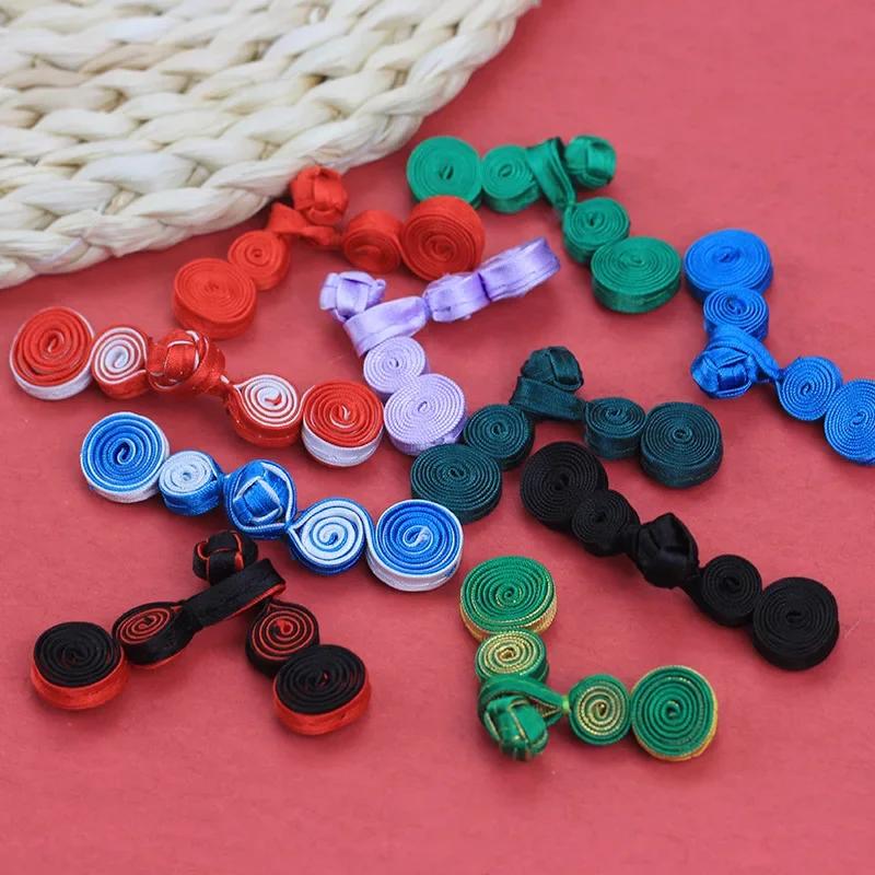 10 Pairs Chinese Button Tang Suit Handmade Cheongsam Buttons Knot Fastener Closures Sewing Supplies