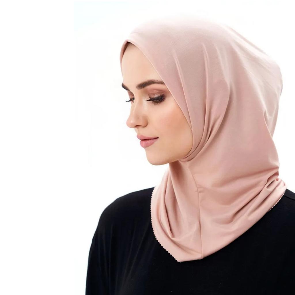 Woman Pray Inner Turban Cap Wedding Church Hijab Lightweight Hijab Hot Weather Muslims Pray Anti Uv Islamic Headscarf