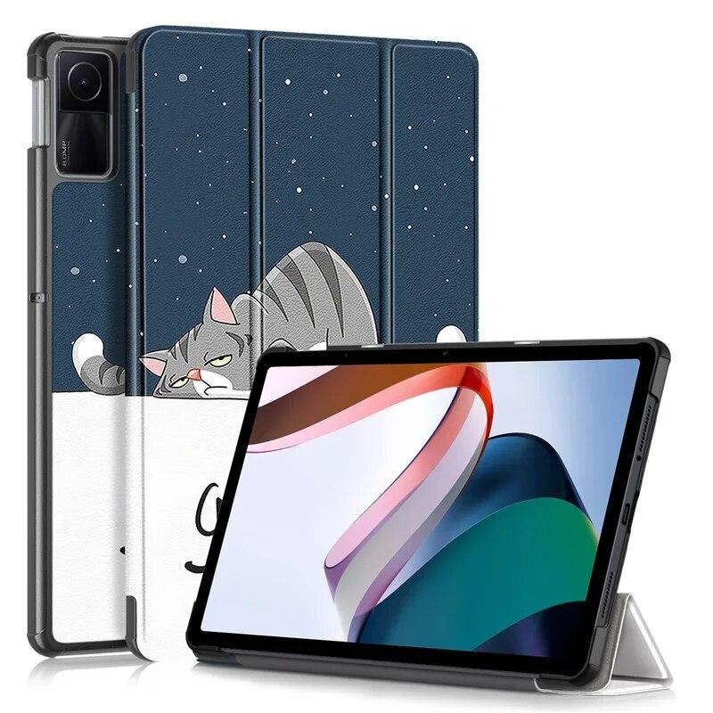 Flip Case for Xiaomi Pad 6 Mi Pad 5 Pro Tablet Cover Tri-folding Stand for Redmi Pad SE 11 2023 Redmi Pad Case Cover Auto Wake Sleep