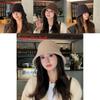 Solid Color Bucket Hat For Women Winter Korean Style Warm Sun Protection Cap For Casual Fashion