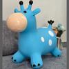 Children's Extra Large Inflatable Bouncy Horse Toy – Thick Stable Fawn Ride-On with Music and Cartoon Unicorn Design