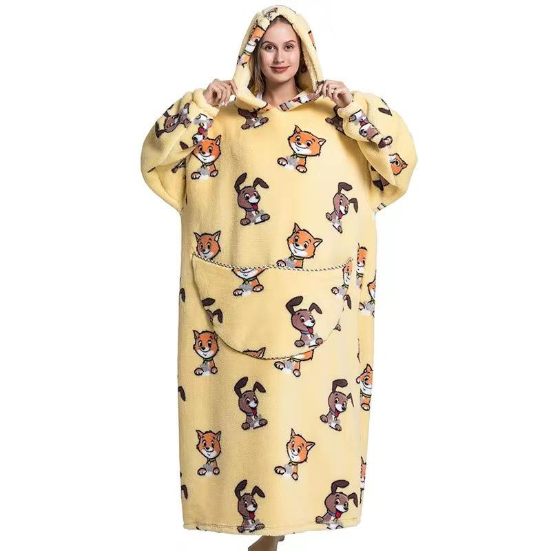 Herbst/Winter Übergröße Kapuzen-Decke - Unisex, Warm, Lockere Passform für Paare