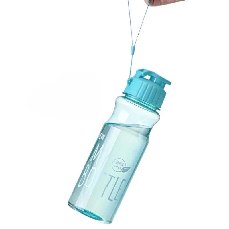 500ML Water Bottles Portable Sport Cup for Drinking Kitchen Tools Transparent My Bottle for School Gym Travel Dropshipping