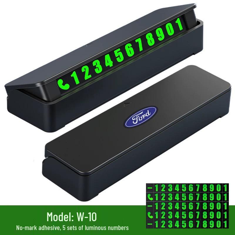 Luminous Temporary Car Phone Number Plate and Interior Decor