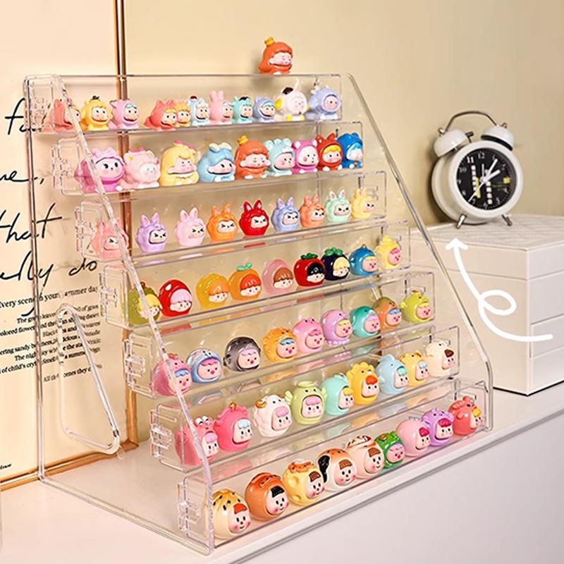 Small Ornament Display Box Fruit And Vegetable Naughty Bag Mini Blind Box Rack Storage Transparent Display Rack