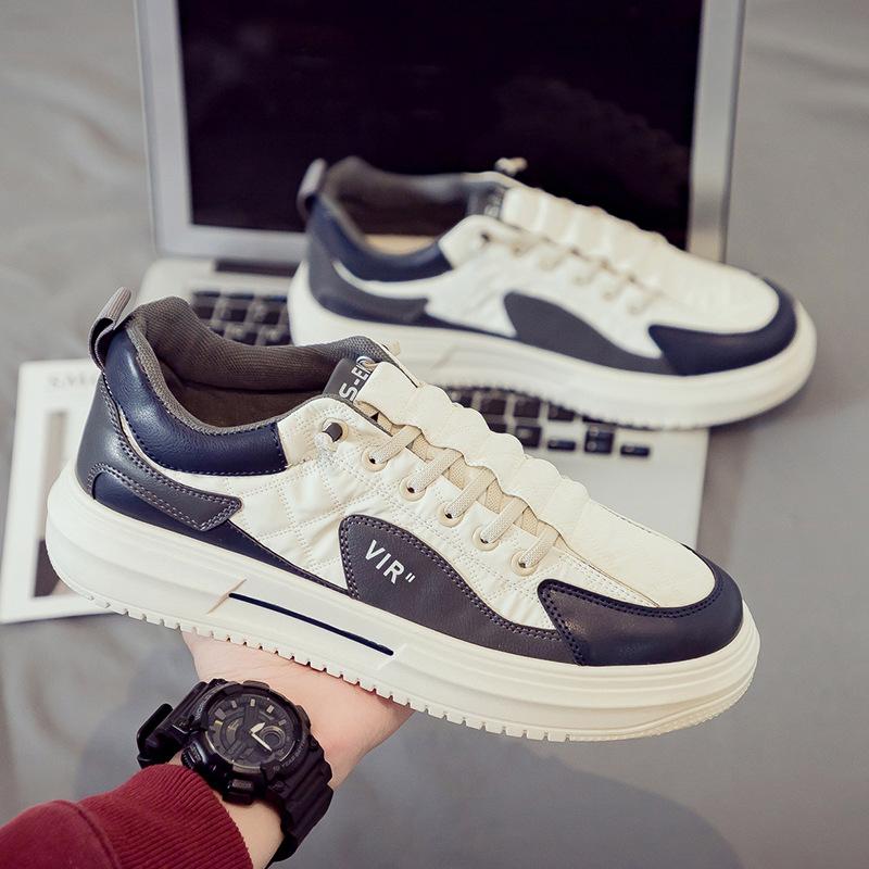 

2025 summer new little white tide shoes dad men s shoes versatile casual sports board shoes leather shoes Internet celebrity explosion 44