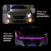 1 PC Car Hood LED Strip Lights, 59In Long 12V Led Vibe Light, Waterproof Safe Light Guide Strip with Tape, Universal for Car Truck SUV Interior &