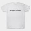Asian Size Men Black Print T-shirt Macrodata Refinement No-Cut Heat Transfer Print Cotton Tshirt