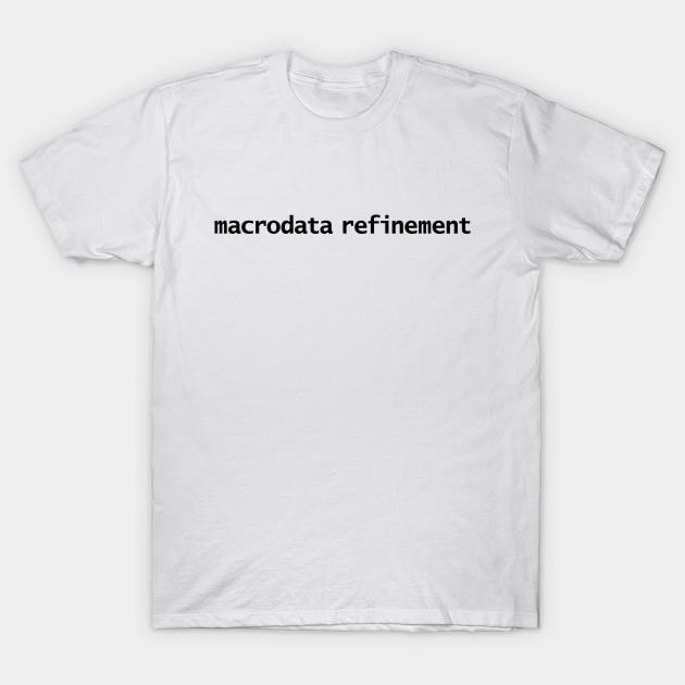 

Men Black Print T-shirt Macrodata Refinement No-Cut Transfer Paper Print Cotton Tshirt M