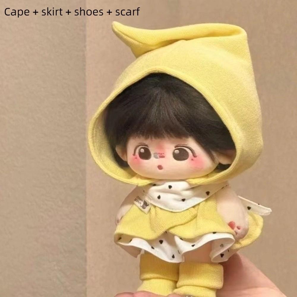 Cute Cape Skirt Set DIY Top Overalls Set High Quality Children's Toys Brithday Gift