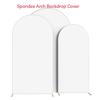 Decor Partidă Fundal Elastic Culoare Solidă în Formă de U - Husă din Material Arcadă Semi-Circulară de Exterior