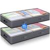 Foldable Bed Storage Container With A Transparent Window And A Lrge Capacity Bed Undergarments Storage Box Clothing Storage Bag