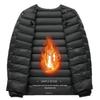 Men's Long Sleeve Down Jacket Liner, Wearable Inside & Outside for Autumn/Winter Warmth