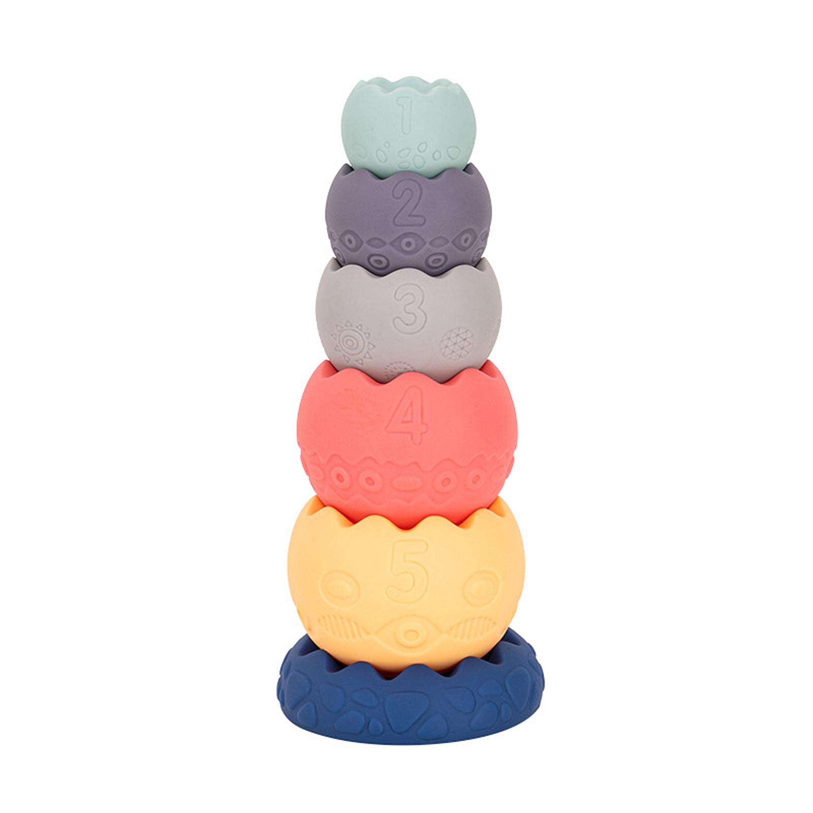 

Children s Educational Soft Rubber Toy Stacking Game For Infants Early Learning, Grasping And Sensory Development, Building Block Stacking Game