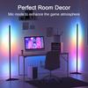 Smart LED RGB Floor Lamp Remote & APP Control Music Sync Corner Lighting DIY Color Mood Standing Lamp for Living Room Gaming