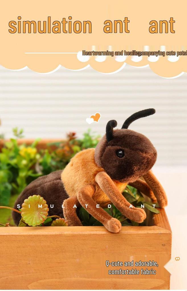 Adorable Sleepy Ant Plush Toy - Soothing Stuffed Animal Doll for Kindergarten