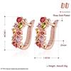 Multicolored Earring Vintage Zirconia Rose Gold Plated Custom Fine Jewelry Earrings 2024