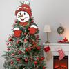 Christmas Season Christmas Fence Decoration Easy Installation Eye-catching Christmas Decoration Colorful Patterns