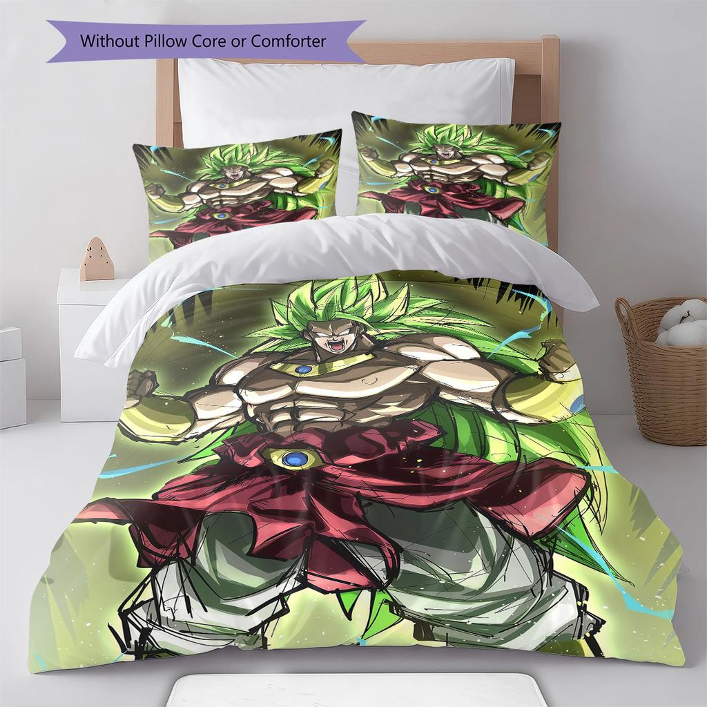 Broli Pattern Bedding,Quilt Set Quilt Cover Pillowcase Home Birthday Gift (1 * duvet cover + 2 * pillowcase, without core)