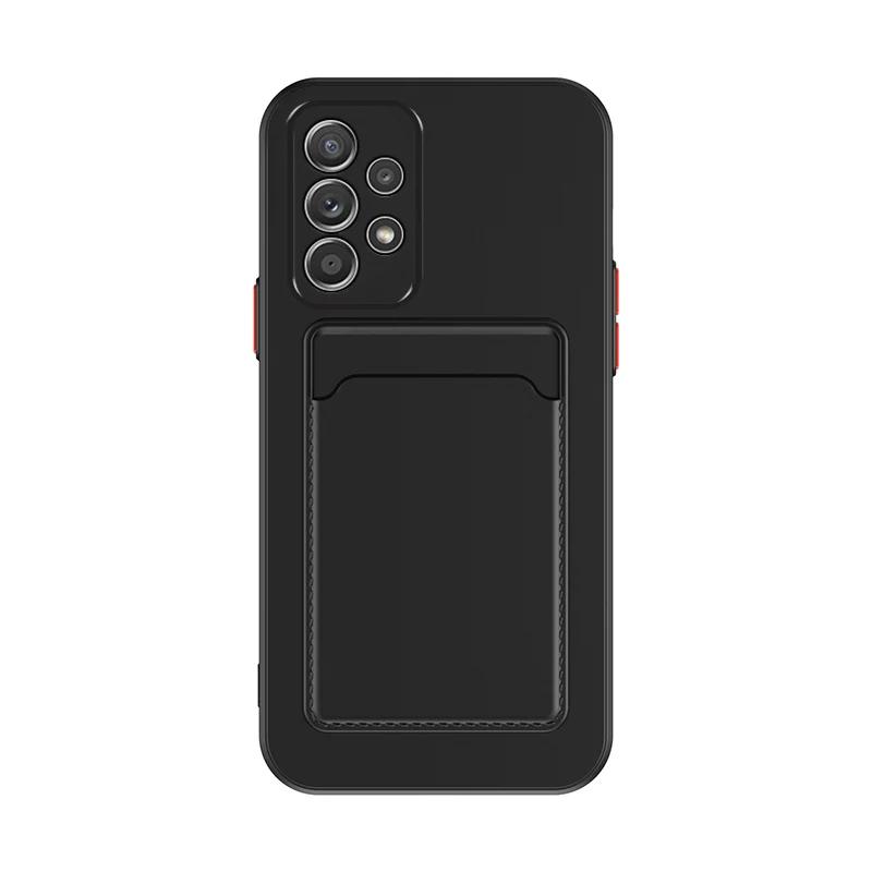 Soft Silicone Slot Wallet Back Case