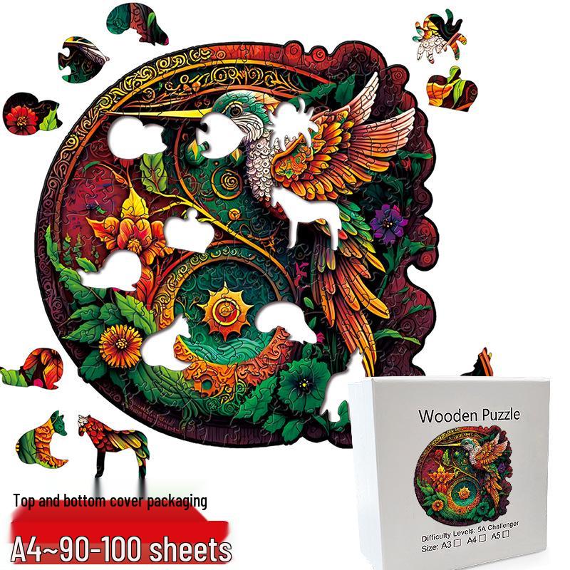 Irregular Animal Dog Penguin Wooden Puzzle in Stock