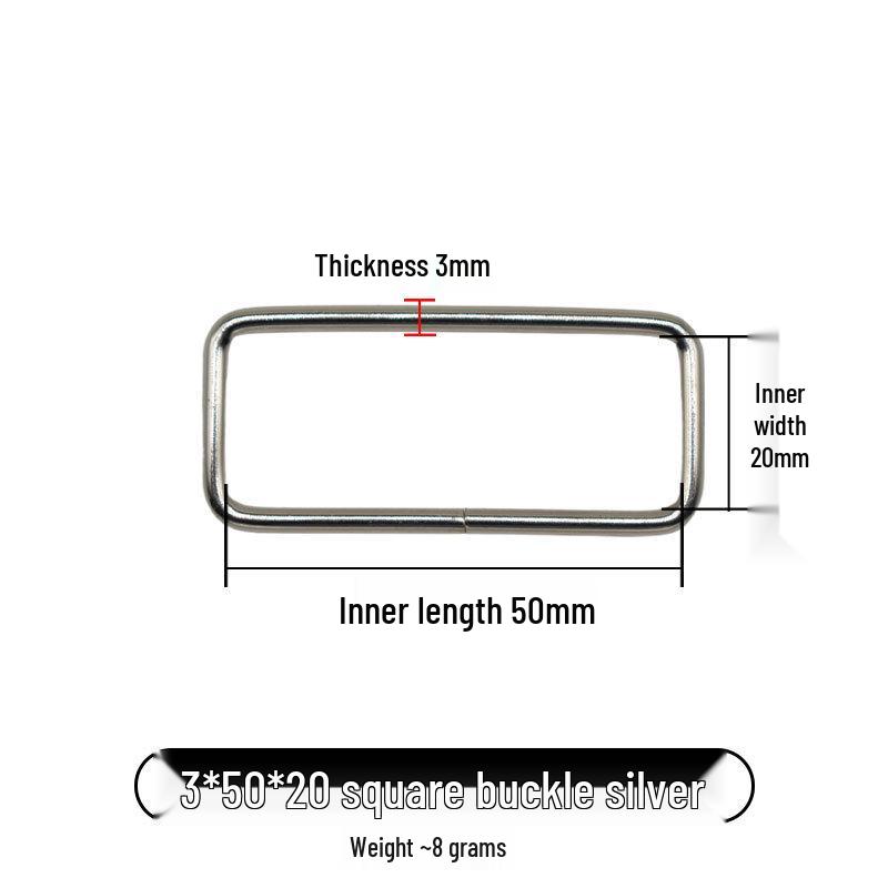 Iron Metal Square Buckles for Luggage Hardware Accessories