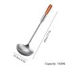 Stainless Steel Chef Cooking Spoon Wok Spoon, Long Handle Soup Spoon Serving Ladle - Kitchen Tools Wok Utensils
